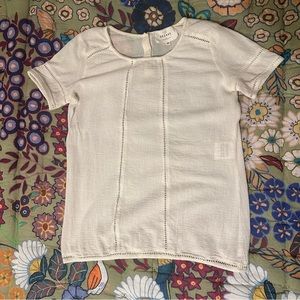 Sezane Short Sleeve Blouse Sz 34